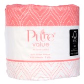 PURE TOILET TISSUE ECO SINGLE ROLL 2 PLY 400 SHEETS