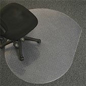 MARBIG CHAIRMAT PVC CONTEMPO LOW PILE CARPET 990 X 1240MM GLASS CLEAR