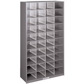 40 COMPARTMENT PIGEONHOLE CABINET PRECISION SILVER COMET W1037 X D386 X H1825MM