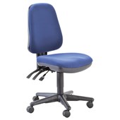 OPD OFFICEWARE SALSA OFFICE CHAIR HIGHBACK 3LEVER BLUE