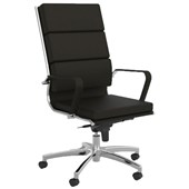 KNIGHT MODA EXECUTIVE CHAIR HIGHBACK 1LEVER PU LEATHER BLACK