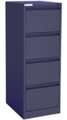 OPD OFFICEWARE FILING CABINET 4 DRAWER W470 X D620 X H1320MM DUSK BLUE