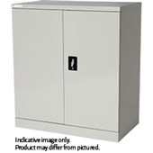 OPD OFFICEWARE STATIONERY CUPBOARD 2 SHELVES W900 X D500 X H1000MM DUSK BLUE