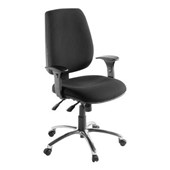 OPD OFFICEWARE TANE 3 EXECUTIVE CHAIR SYNCHRO PU LEATHER BLACK