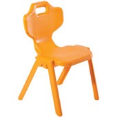 BFX POZZI STUDENT CHAIR SIZE2 W450 X D490 X H400MM ORANGE