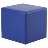 BFX CUSHOX CUBE OTTOMAN STOOL W470 X D470 X H450MM BLUE