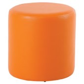 BFX CUSHOX ROUND OTTOMAN STOOL W450 X D450 X H450MM ORANGE