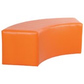 BFX SNAKE OTTOMAN STOOL W1500 X D470 X H450MM ORANGE