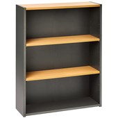 PULSE BOOKCASE OB615 1200MM BEECH AND IRONSTONE