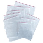 MINIGRIP PLASTIC BAG RESEALABLE 35MU W195 X L195MM CLEAR PACK 100