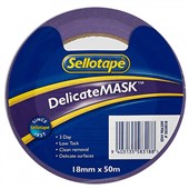 SELLOTAPE MASKING TAPE DELICATE W18MM X L50M PURPLE