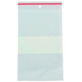 MINIGRIP PLASTIC BAG RESEALABLE WRITE ON PANEL W75 X L100MM CLEAR PACK 100