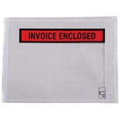 CUMBERLAND PACKAGING LABELOPE INVOICE ENCLOSED 155 X 115MM WHITE BOX 1000