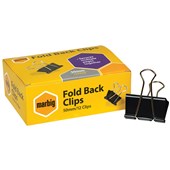 MARBIG FOLDBACK CLIP 50MM BOX 12