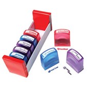 DESKMATE PREINKED MERIT STAMP TEACHERS TRAY ASSORTED PACK 8