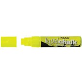 TEXTA JUMBO LIQUID CHALK MARKER WET WIPE CHISEL 15MM YELLOW