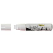 TEXTA JUMBO LIQUID CHALK MARKER WET WIPE CHISEL 15MM WHITE