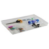 ITALPLAST DRAWER TIDY 8 COMPARTMENT CLEAR