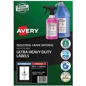 AVERY 959244 ULTRARESISTANT OUTDOOR LABELS 991 X 139MM WHITE PACK 10