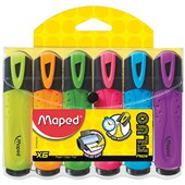 MAPED FLUO PEPS HIGHLIGHTER CHISEL WALLET 6