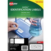 AVERY 959231 L6146 NO PEEL LABELS 24UP 635 X 339MM WHITE PACK 10