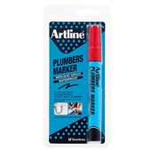 ARTLINE PLUMBERS PERMANENT MARKER BULLET 15MM RED