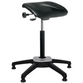 BURO POSTURITE STOOL HEIGHT ADJUSTABLE 1LEVER ACTIVE BASE VINYL BLACK