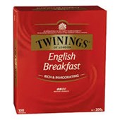 TWININGS TEA BAGS ENVELOPED ENGLISH BREAKFAST BOX 100