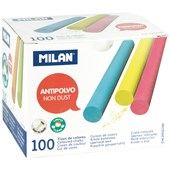 MILAN CHALK DUSTLESS COLOURED PACK 100