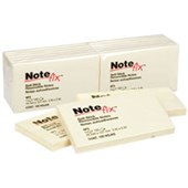 NOTEFIX ADHESIVE NOTES 76 X 127MM 100 SHEETS PER PAD YELLOW