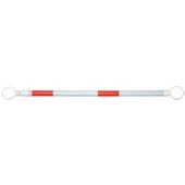 CONE BAR BARRIER PVC RETRACTABLE L1322M WHITE WITH RED