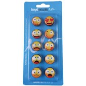 GLASSBOARD MAGNET SUPER STRONG FACE ASSORTED PACK 10