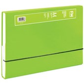 FM PREMIUM DOCUMENT BOX ELASTIC CLOSE LIME GREEN