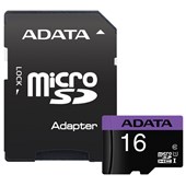 ADATA PREMIER SD MEMORY CARD MICRO SDHC UHSI CARD WITH ADAPTER 16GB