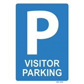 QSI SAFETY SIGN VISITOR PARKING W240 X H340MM