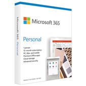 MICROSOFT 365 SOFTWARE PERSONAL MEDIALESS 1 USER 1 YEAR