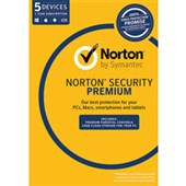 NORTON SECURITY V30 PREMIUM 1 YEAR SUBSCRIPTION LICENCE 1 USER 5 DEVICES