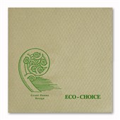 SHARP ECO CHOICE LUNCHEON NAPKIN 100 RECYCLED FIBERS 1 PLY NATURAL PACK 200