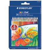 STAEDTLER NORIS CLUB COLOURED PENCILS FULL LENGTH BOX 36