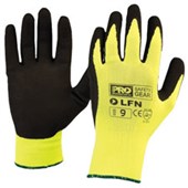 PROSENSE SAFETY GLOVES LATEX FOAM YELLOW AND BLACK SIZE 11