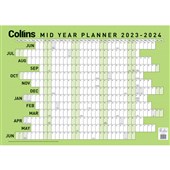 COLLINS MID YEAR WALLPLANNER LARGE 700X990MM 20232024