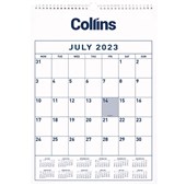 COLLINS MID YEAR CALENDAR A3 MONTH TO VIEW 20232024