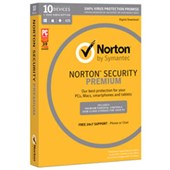 NORTON SECURITY V30 PREMIUM 1 YEAR SUBSCRIPTION LICENCE 1 USER 10 DEVICES