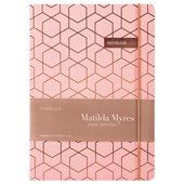 MATILDA MYRES NOTEBOOK ROSE GOLD FOIL PINK A5 192 PAGE