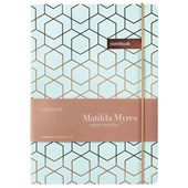 MATILDA MYRES NOTEBOOK ROSE GOLD FOIL MINT A5 192 PAGE