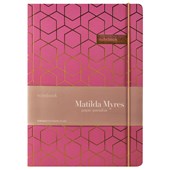 MATILDA MYRES NOTEBOOK ROSE GOLD FOIL PLUM A5 192 PAGE