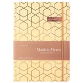 MATILDA MYRES NOTEBOOK ROSE GOLD FOIL IVORY A5 192 PAGE