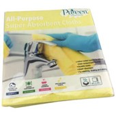 PUREEN CLOTH MULTIPURPOSE SUPER ABSORBANT YELLOW PACK 10