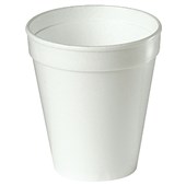 LILY DISPOSABLE CUP THERMO FOAM 250ML WHITE PACK 25