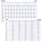 MILFORD WALL PLANNER EXTRA LARGE 1600 X 1000MM 250GSM EVEN YEAR